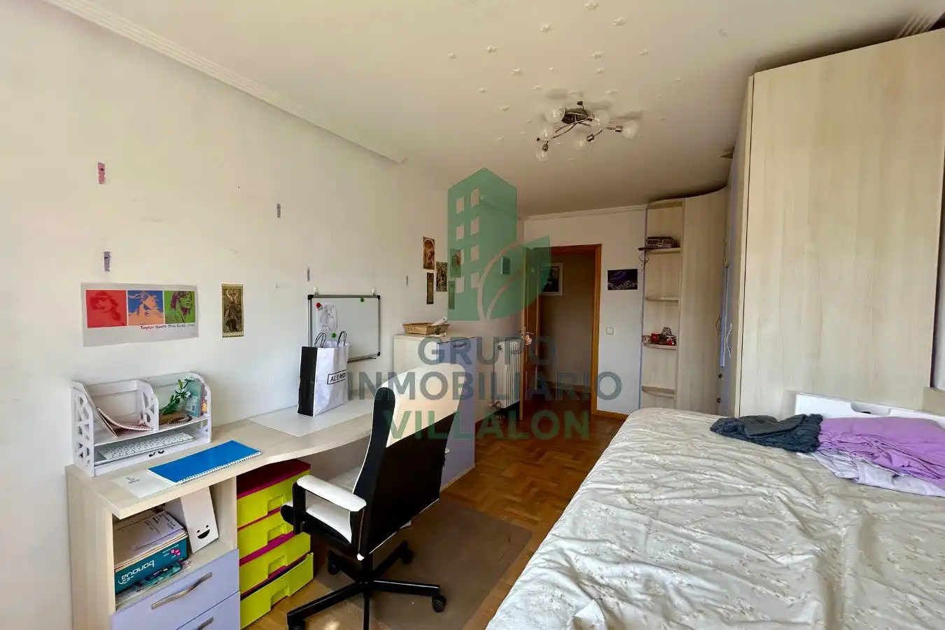 Schlafzimmer von Wohnung zum Verkauf in San Andrés del Rabanedo mit Heizung, Abstellraum und Möbliert