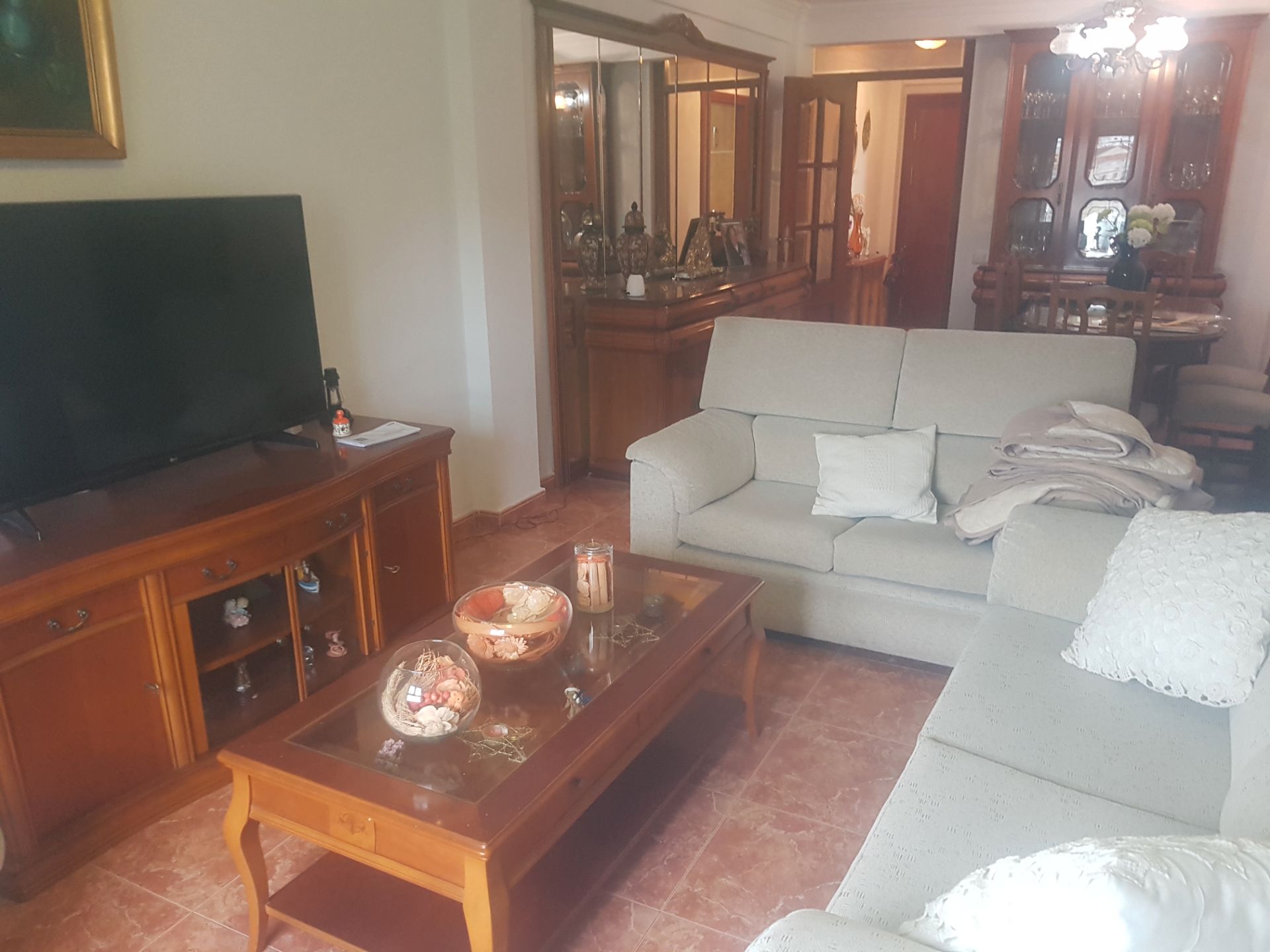 Living room of Flat for sale in Málaga Capital  with Air Conditioner and Washing machine