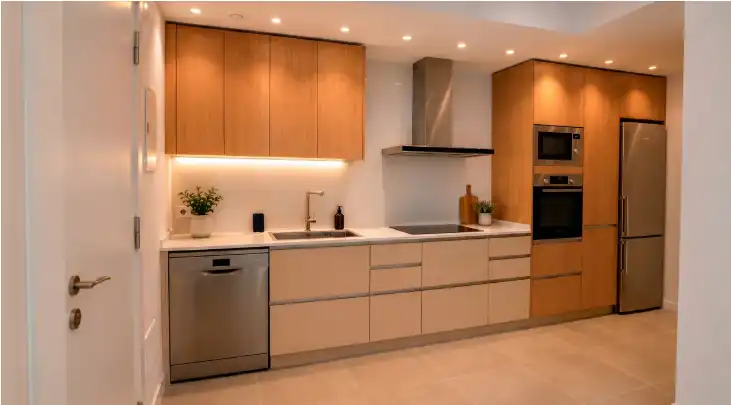 Kitchen of Flat for sale in Sarrià de Ter  with Air Conditioner, Heating and Furnished