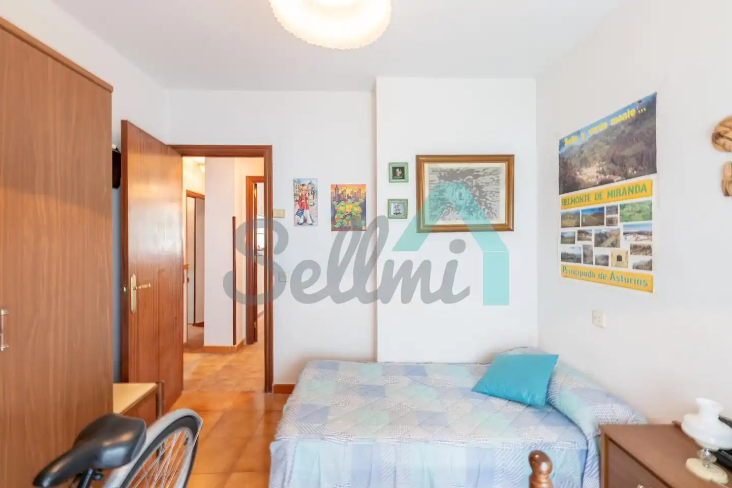 Bedroom of Flat for sale in Belmonte de Miranda  with Heating and Terrace