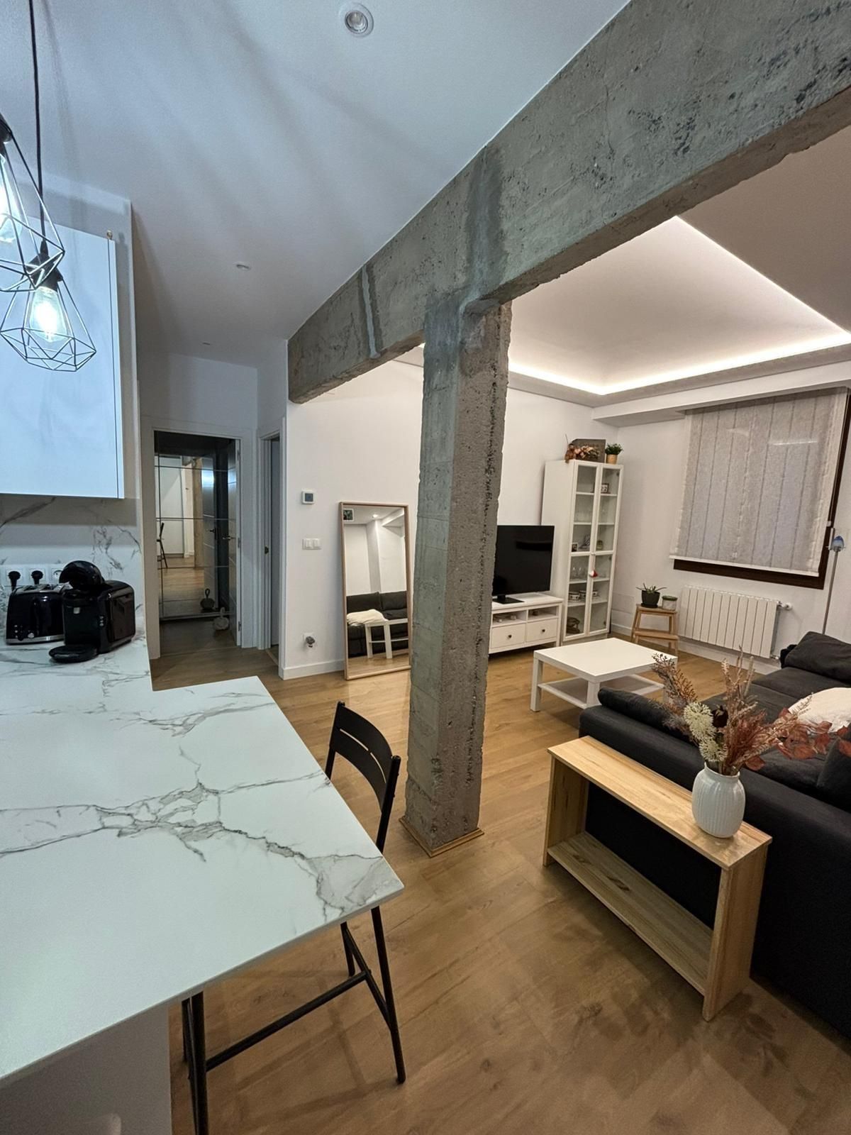 Living room of Flat to rent in Bilbao   with Heating and Furnished