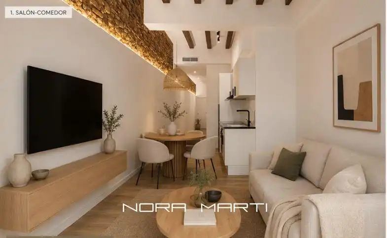 Living room of Ground floor for sale in Barcelona  with Air Conditioner and Alarm
