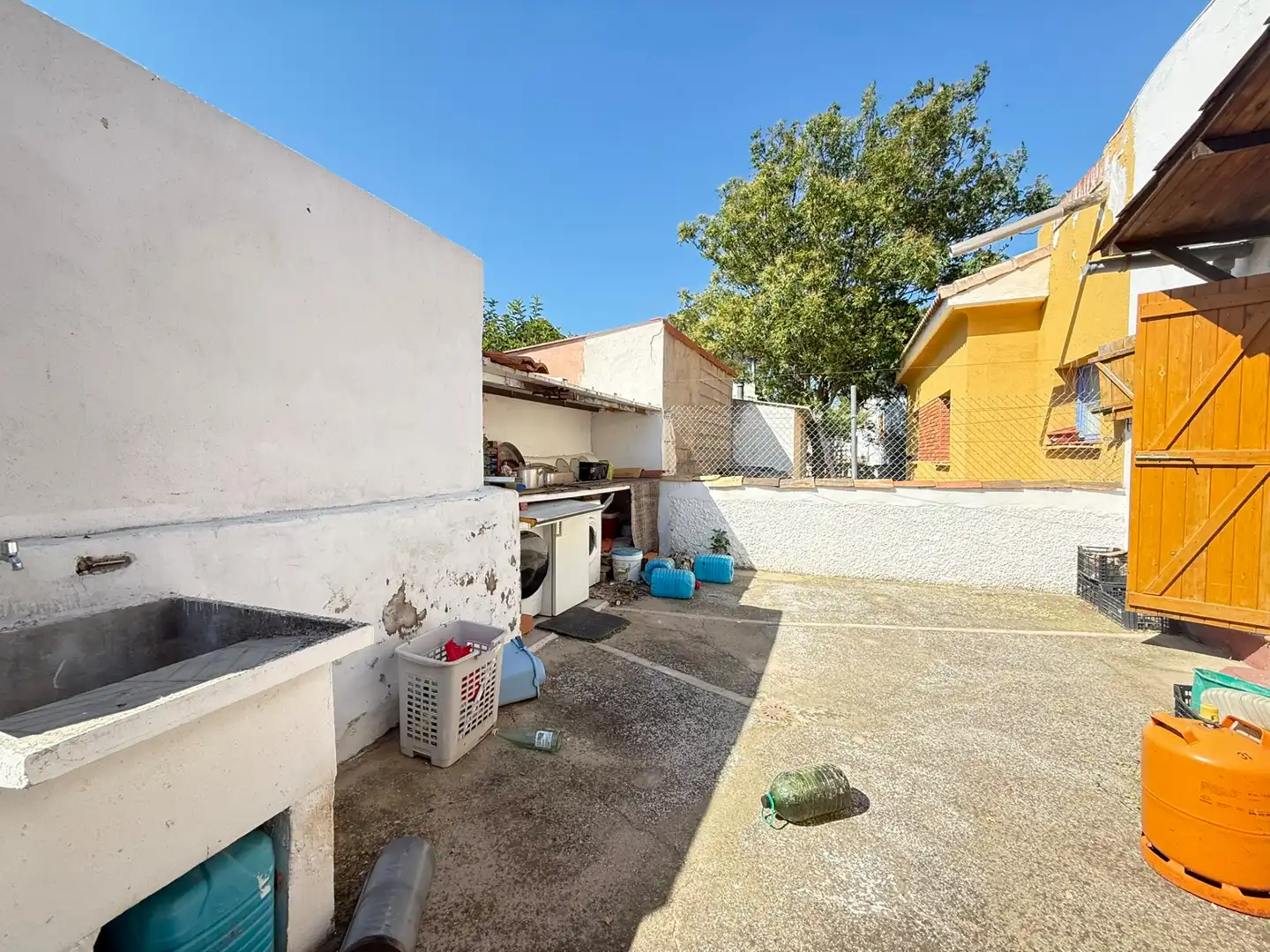 Vista exterior de Casa o chalet en venta en Escatrón con Jardín privado, Amueblado y Lavadora