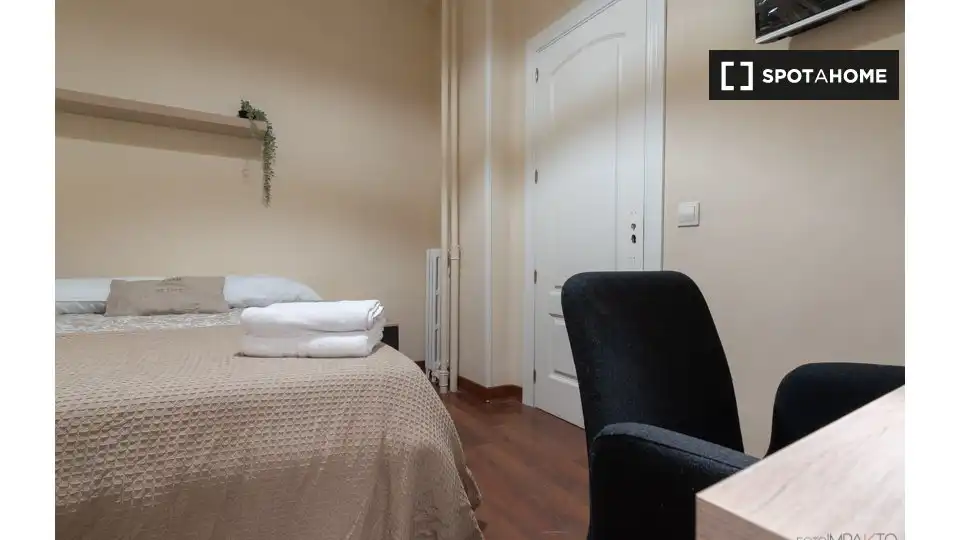 Habitación de Piso de alquiler en Madrid con Aire acondicionado, Calefacción y Amueblado