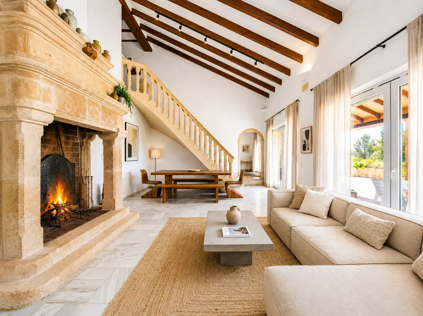 Wohnzimmer von Haus oder Chalet zum Verkauf in Finestrat mit Terrasse und Schwimmbad