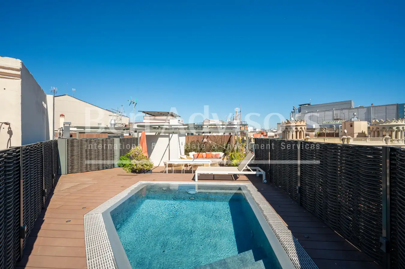 Piscina de Àtic en venda en Barcelona amb Aire condicionat, Calefacció i Parquet