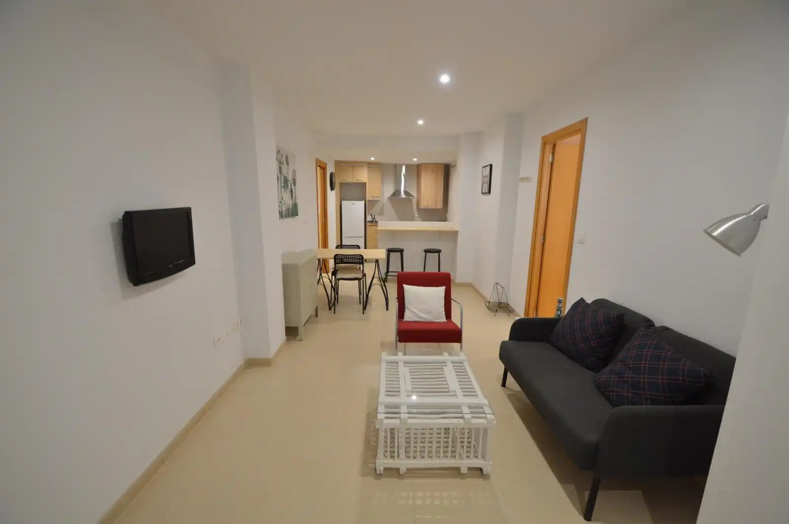 Living room of Flat for sale in Benicarló  with Furnished, Oven and Balcony