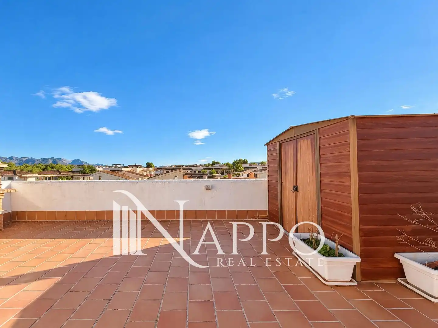 Terrasse von Dachboden zum Verkauf in Marratxí mit Klimaanlage, Terrasse und Schwimmbad