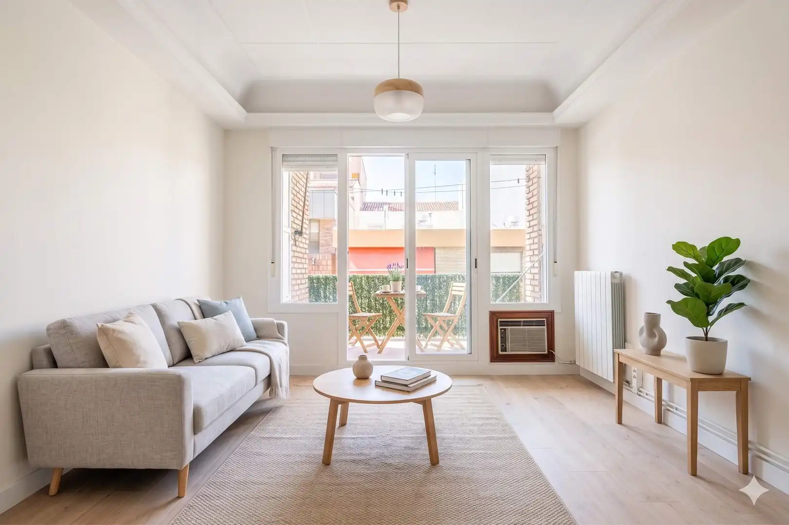 Living room of Flat for sale in Zaragoza  with Heating, Terrace and Storage room