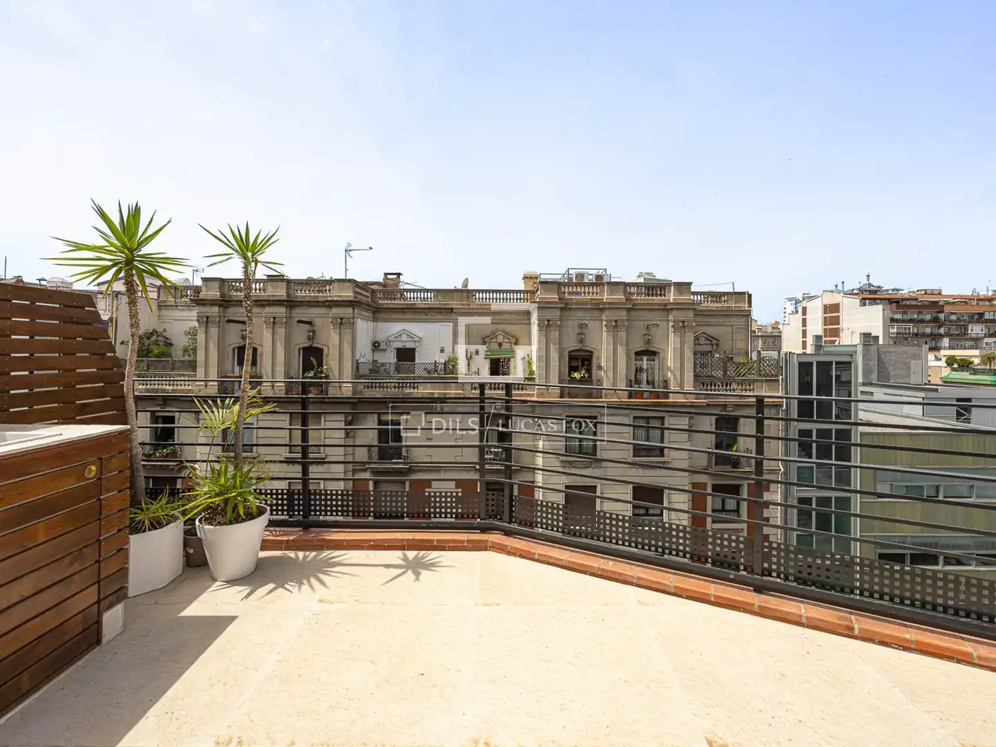 Terrasse von Wohnung zur Miete in Barcelona mit Klimaanlage, Parkett und Terrasse