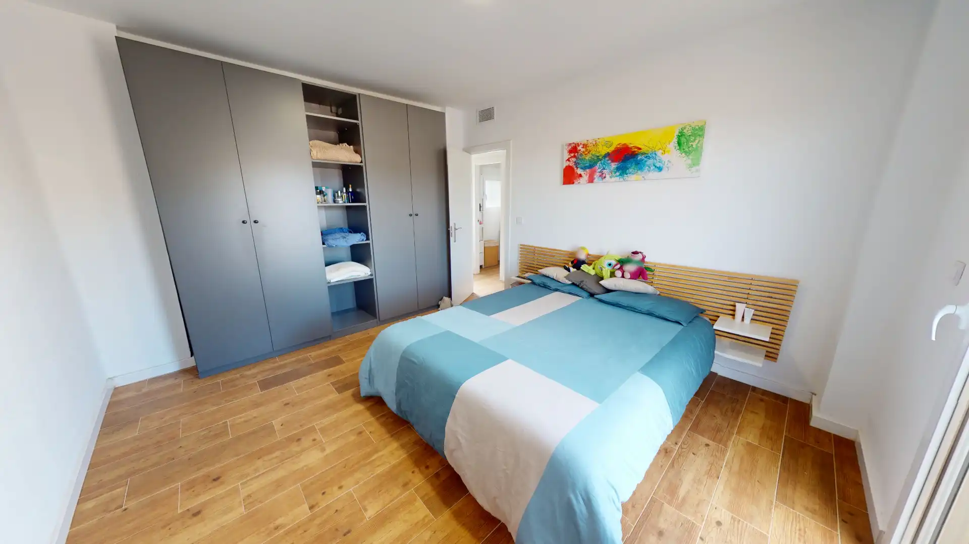 Bedroom of Flat for sale in Jijona / Xixona  with Air Conditioner, Heating and Parquet flooring