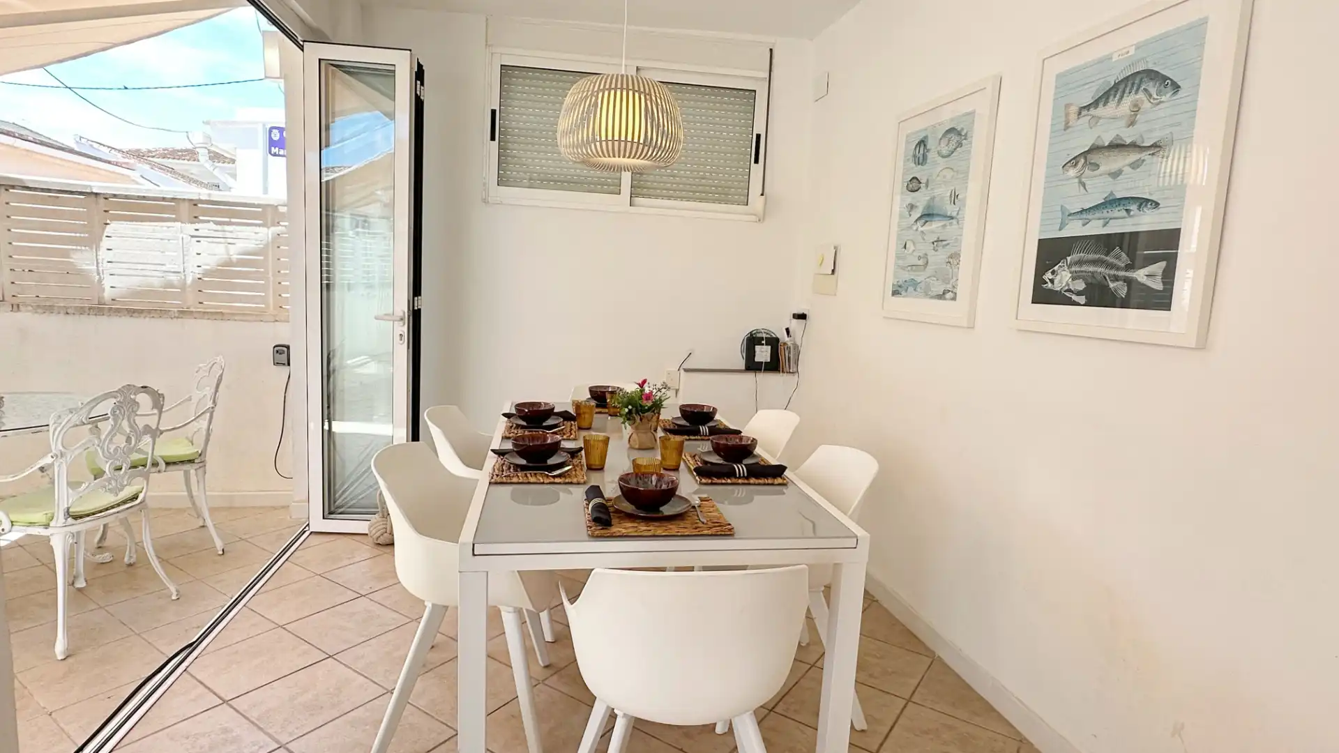 Comedor de Casa o chalet de alquiler en Gandia con Aire acondicionado, Calefacción y Terraza