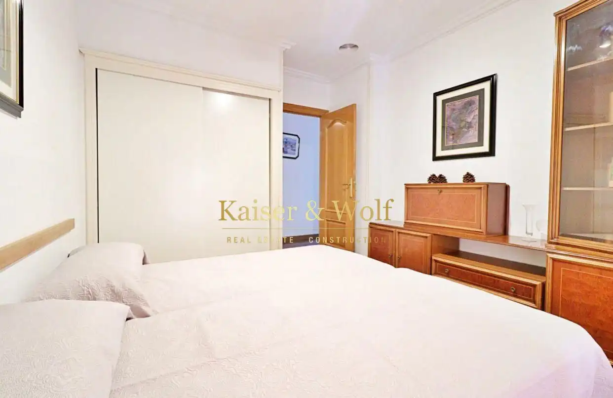 Bedroom of Flat for rent in Santa Pola  with Air Conditioner, Terrace and Furnished