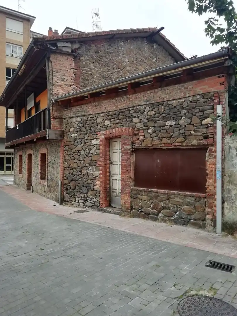 Vista exterior de Casa o xalet en venda en Mieres (Asturias) amb Terrassa i Piscina