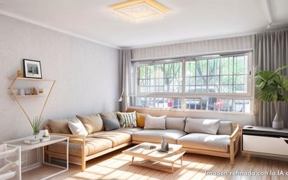 Living room of Flat for sale in  Madrid Capital  with Air Conditioner, Heating and Private garden