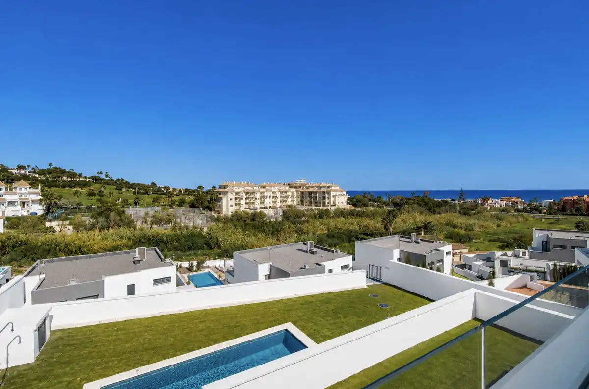 Exterior view of Houses for sale in Manilva  with Air Conditioner, Private garden and Terrace