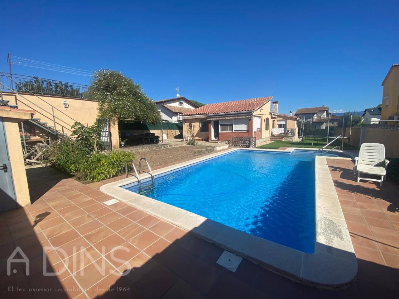 Piscina de Casa o xalet en venda en Caldes de Montbui amb Calefacció, Jardí privat i Terrassa