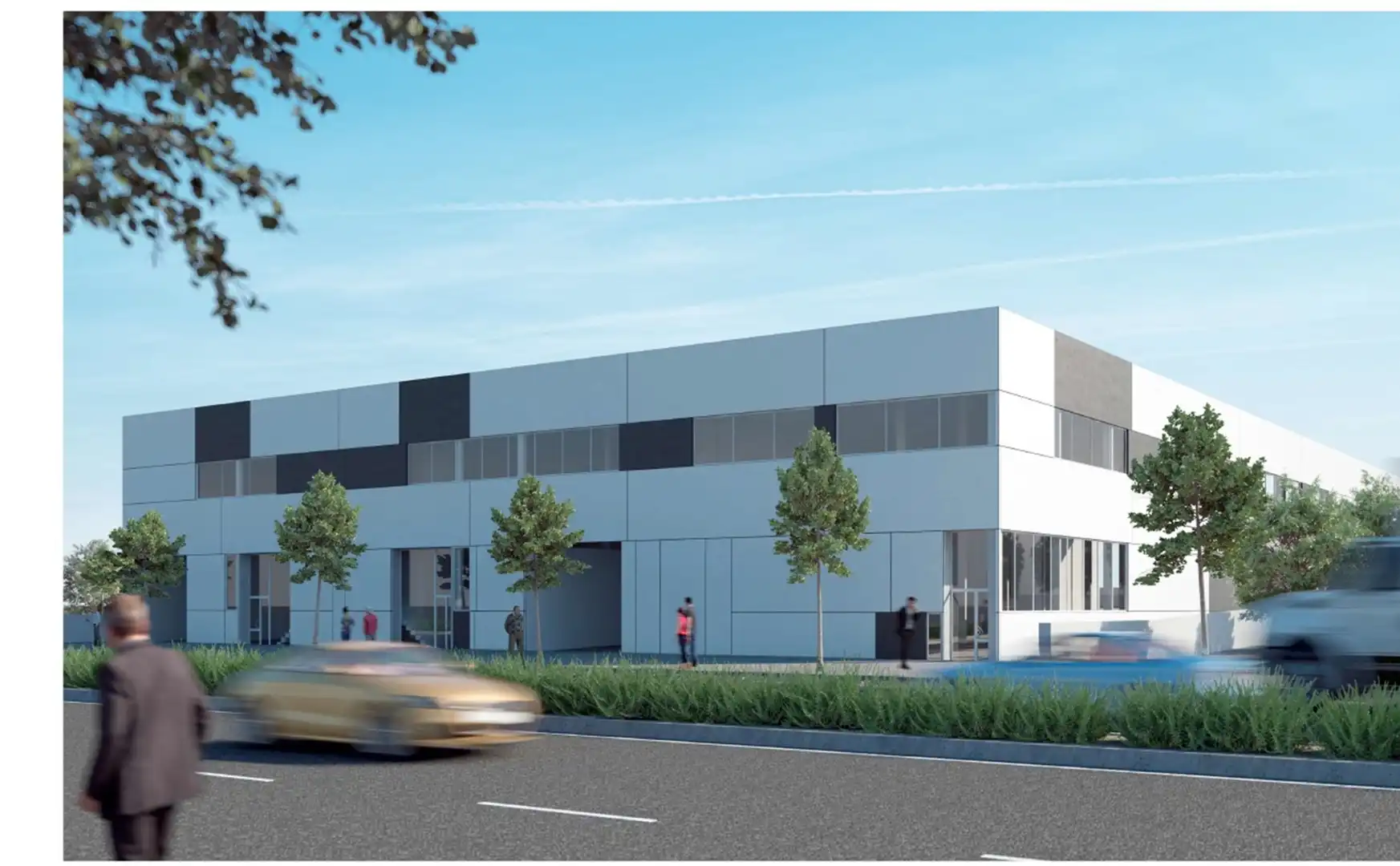 Vista exterior de Nave industrial de alquiler en Elche / Elx