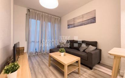 Sala d'estar de Apartament de lloguer en  Barcelona Capital amb Balcó