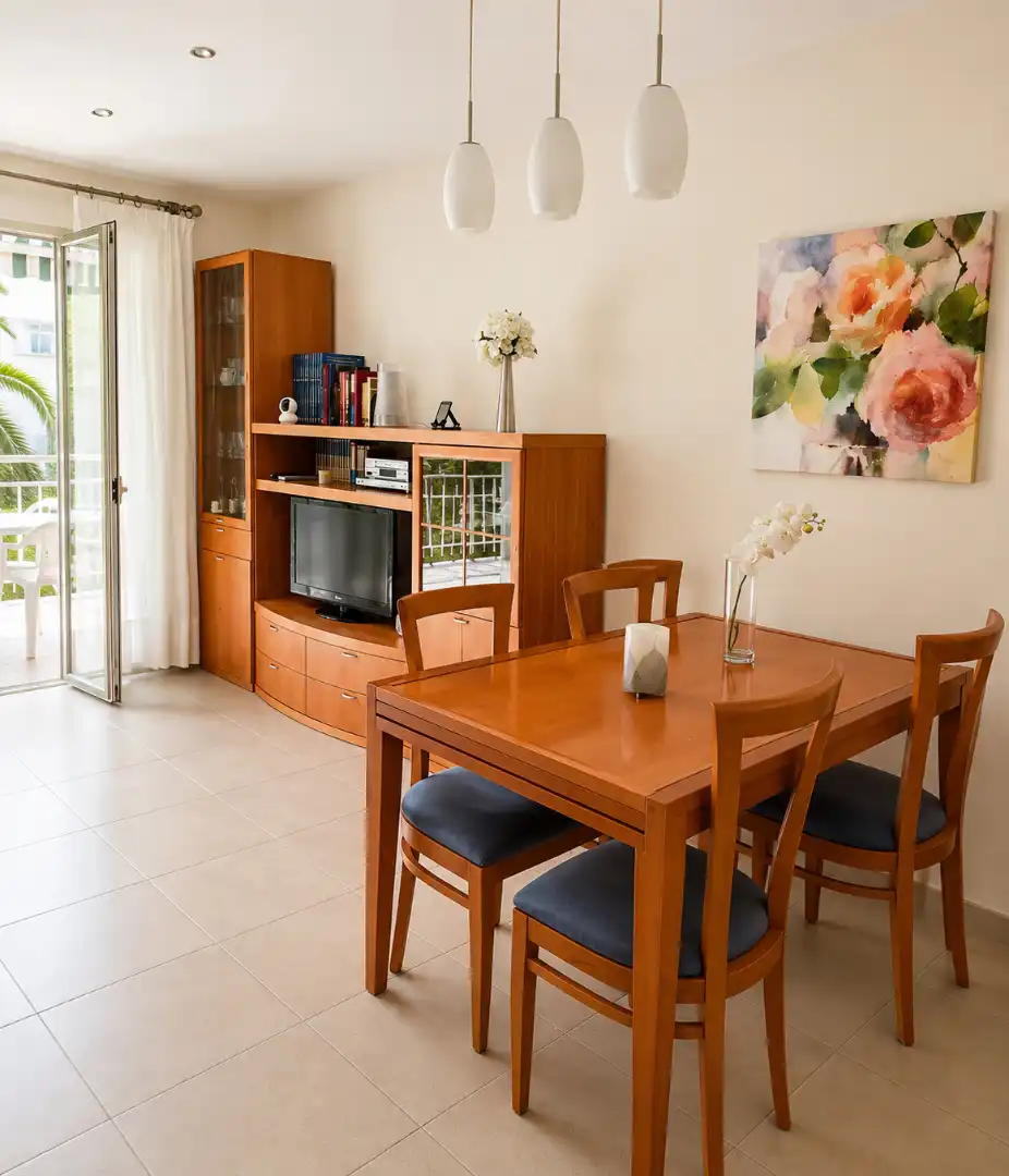 Sala de estar de Piso en venta en Salou con Aire acondicionado, Terraza y Amueblado