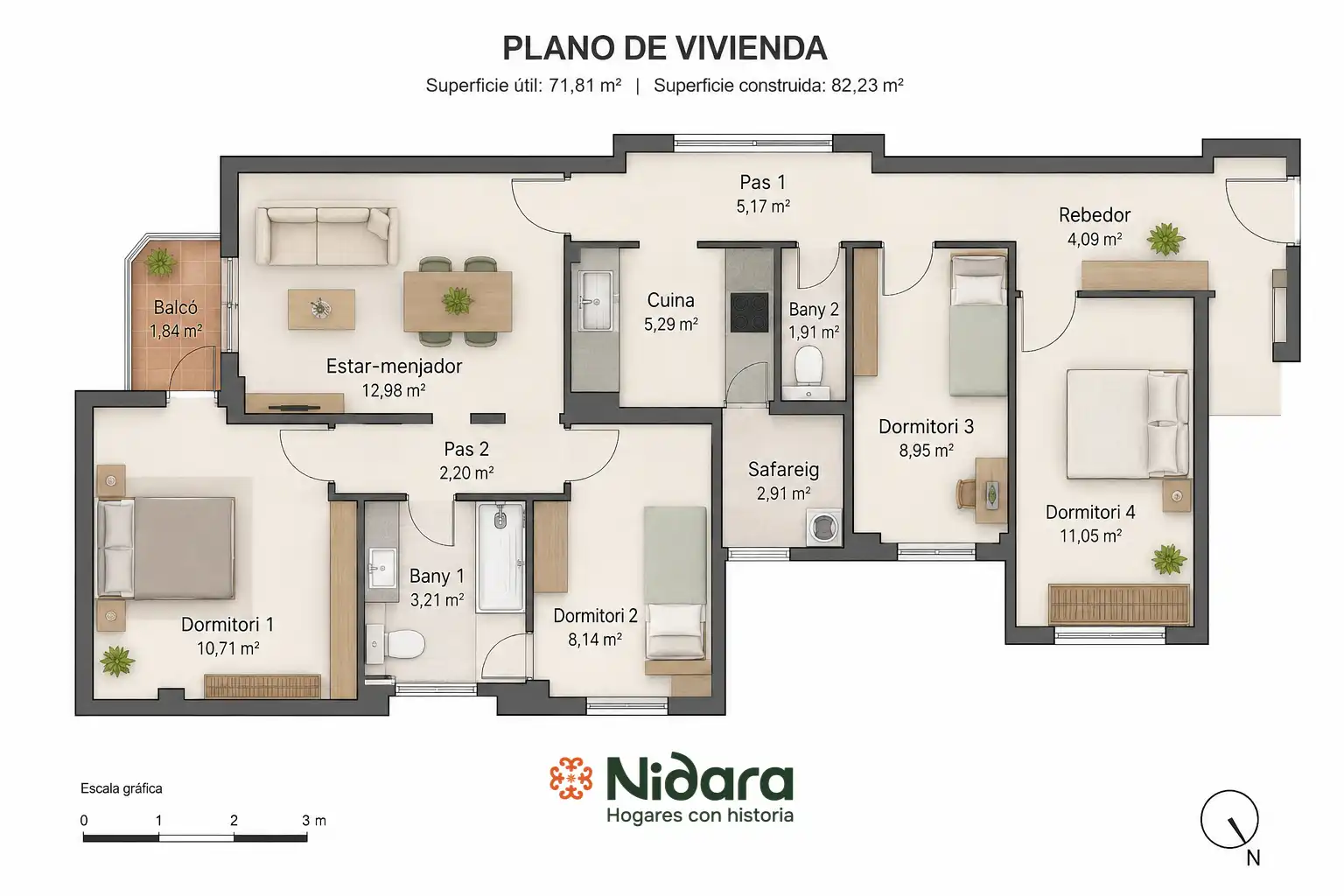 Wohnung zum Verkauf in Barcelona mit Möbliert, Ofen und Balkon