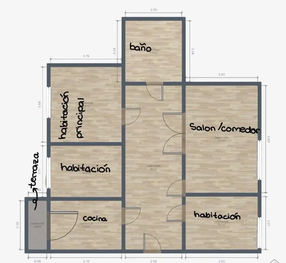 Flat for sale in Zaragoza  with Heating, Terrace and Storage room