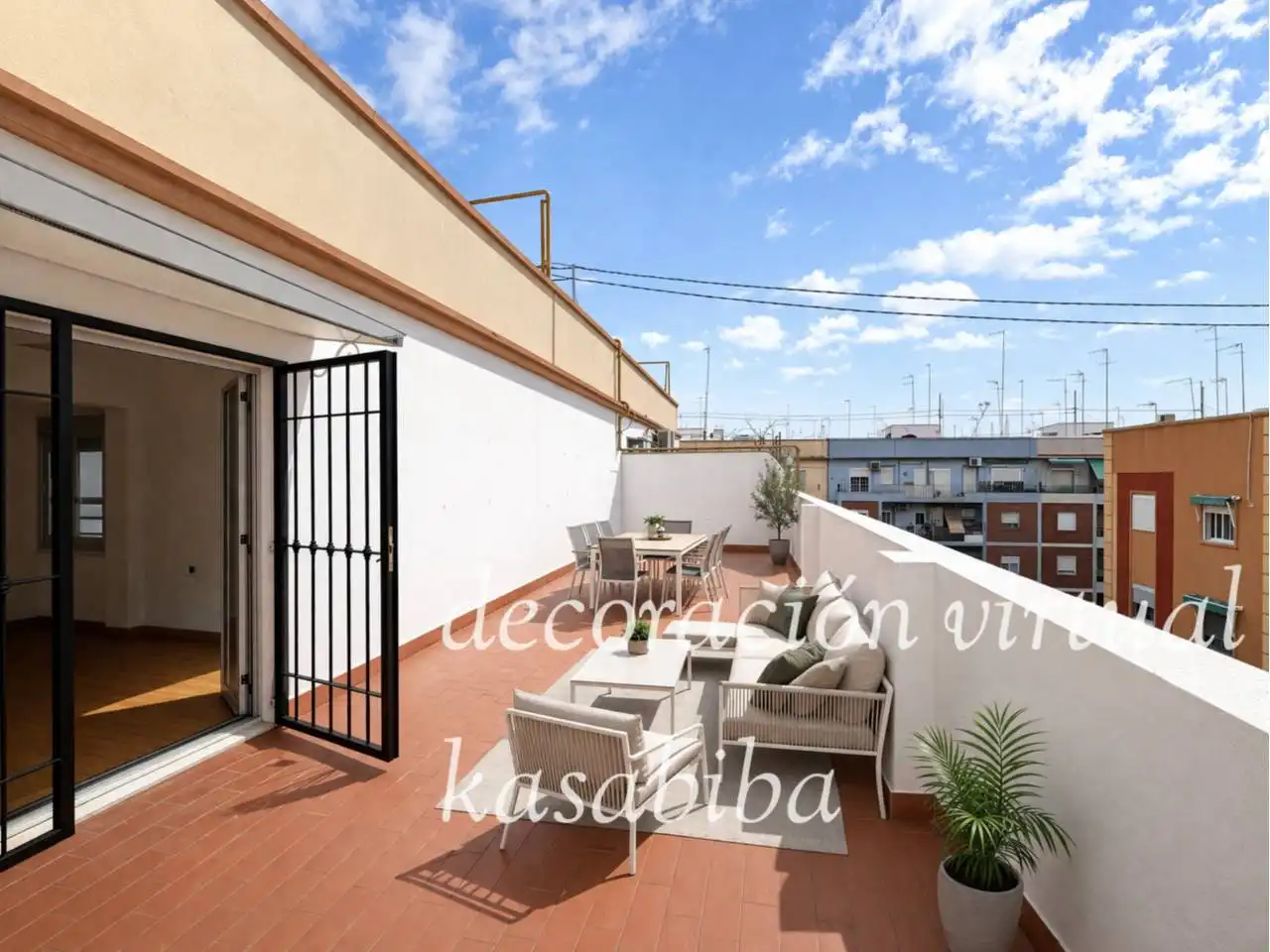 Terraza de Ático en venta en  Valencia Capital con Terraza