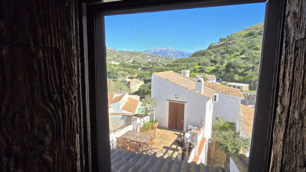 Exterior view of Detached homes for sale in Almáchar  with Air Conditioner, Terrace and Furnished