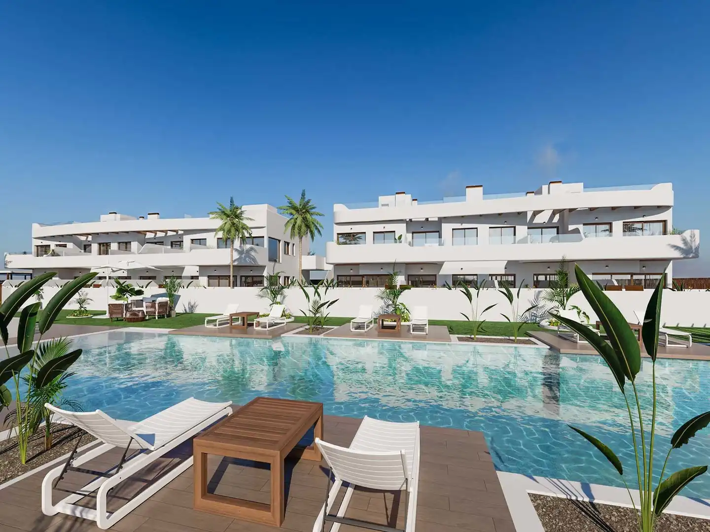 Piscina de Apartament en venda en Los Alcázares amb Piscina comunitària