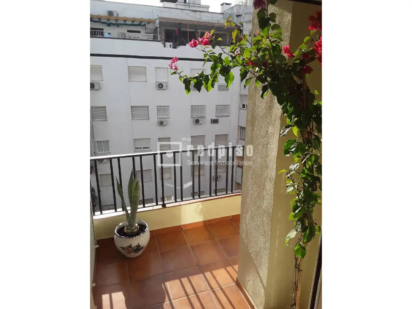 Balcony of Flat for rent in Sevilla  with Air Conditioner, Terrace and Furnished