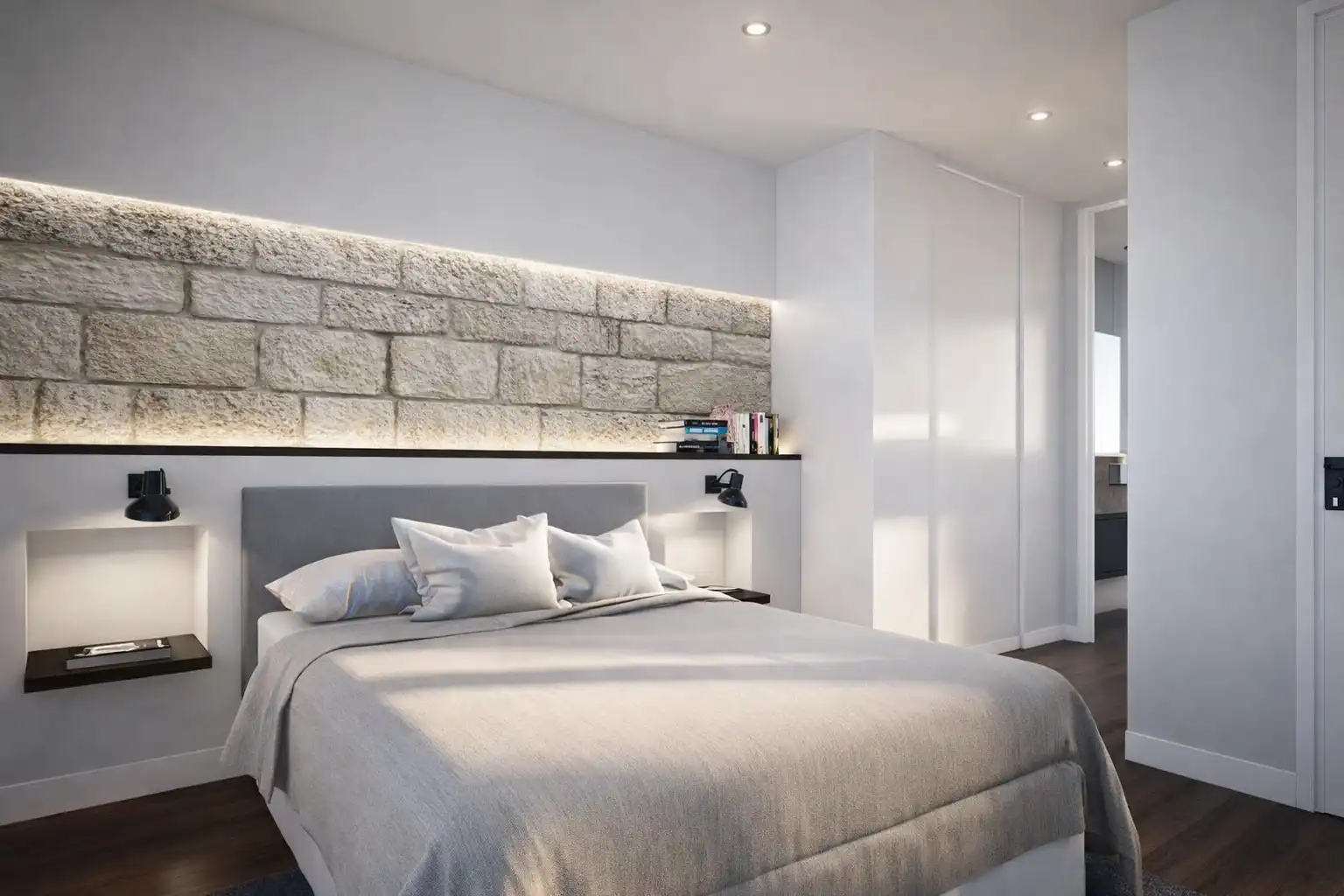 Schlafzimmer von Erdgeschoss zum Verkauf in Ferrol mit Heizung, Ofen und Waschmaschine