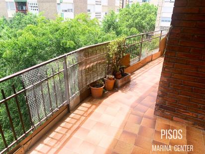 Terrace of Flat for sale in L'Hospitalet de Llobregat  with Air Conditioner and Balcony