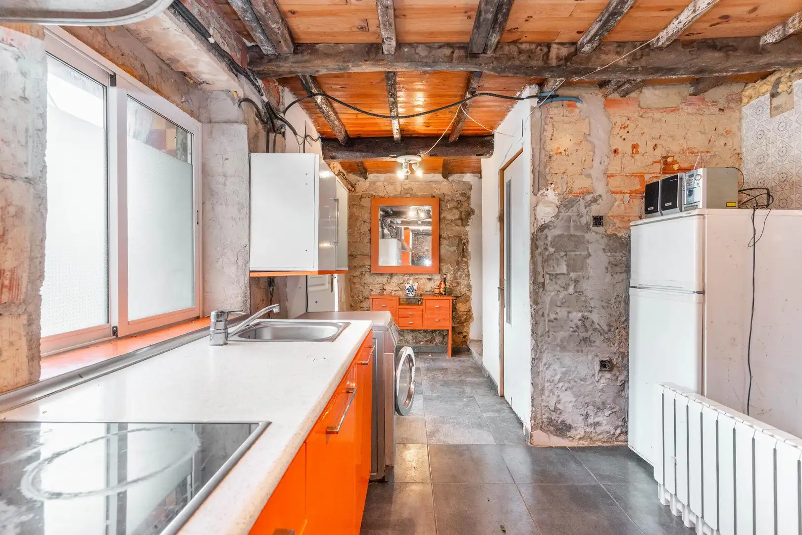 Cocina de Finca rústica en venta en Mieres (Asturias) con Terraza