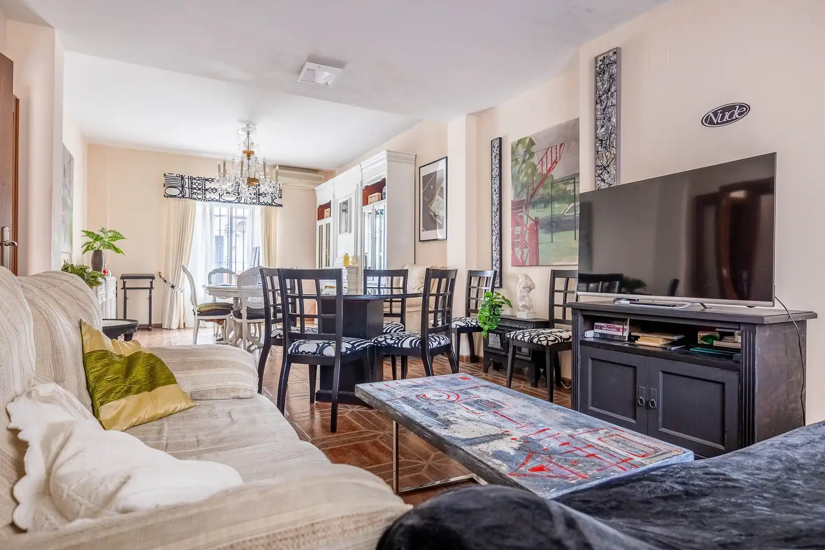 Sala d'estar de Casa adosada en venda en San José de la Rinconada