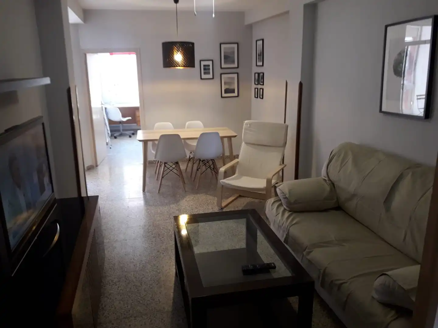 Sala de estar de Piso de alquiler en  Jaén Capital con Aire acondicionado, Terraza y Amueblado