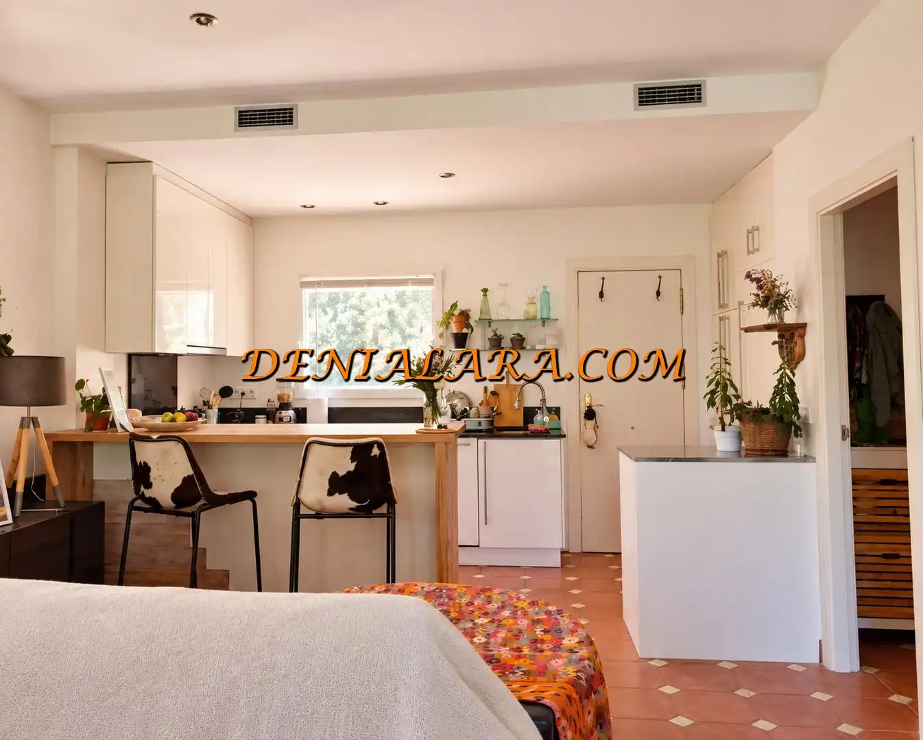 Cocina de Apartamento en venta en Pedreguer con Aire acondicionado, Terraza y Piscina comunitaria
