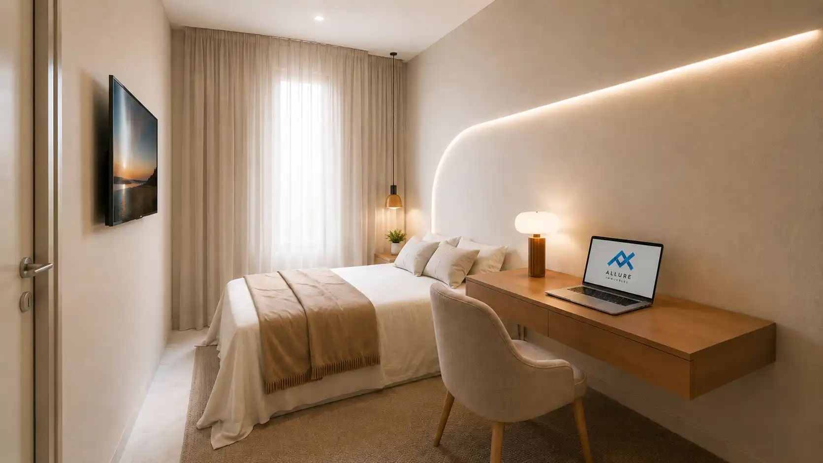 Dormitori de Apartament en venda en Murcia amb Aire condicionat