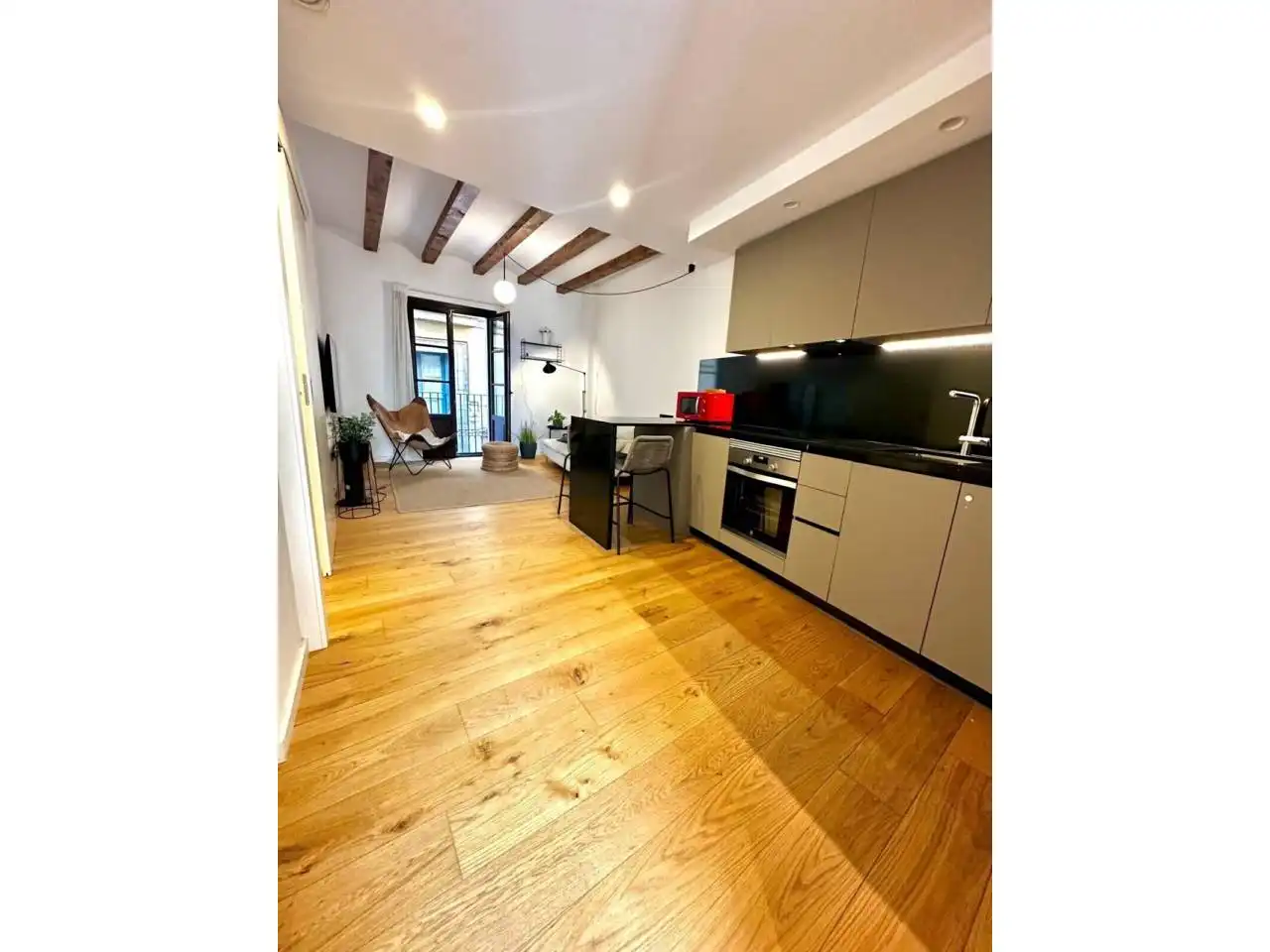 Kitchen of Flat for rent in Barcelona  with Air Conditioner, Heating and Parquet flooring