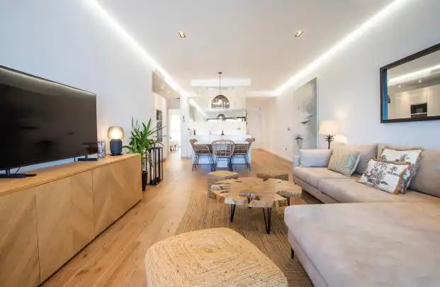 Living room of Duplexes for rent in La Alcaidesa  with Air Conditioner, Heating and Private garden