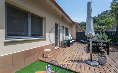 Terrace of Single-family semi-detached for sale in Bigues i Riells  with Air Conditioner, Terrace and Swimming Pool