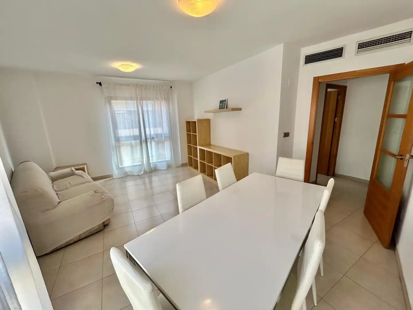 Sala d'estar de Àtic de lloguer en Murcia amb Aire condicionat, Terrassa i Moblat