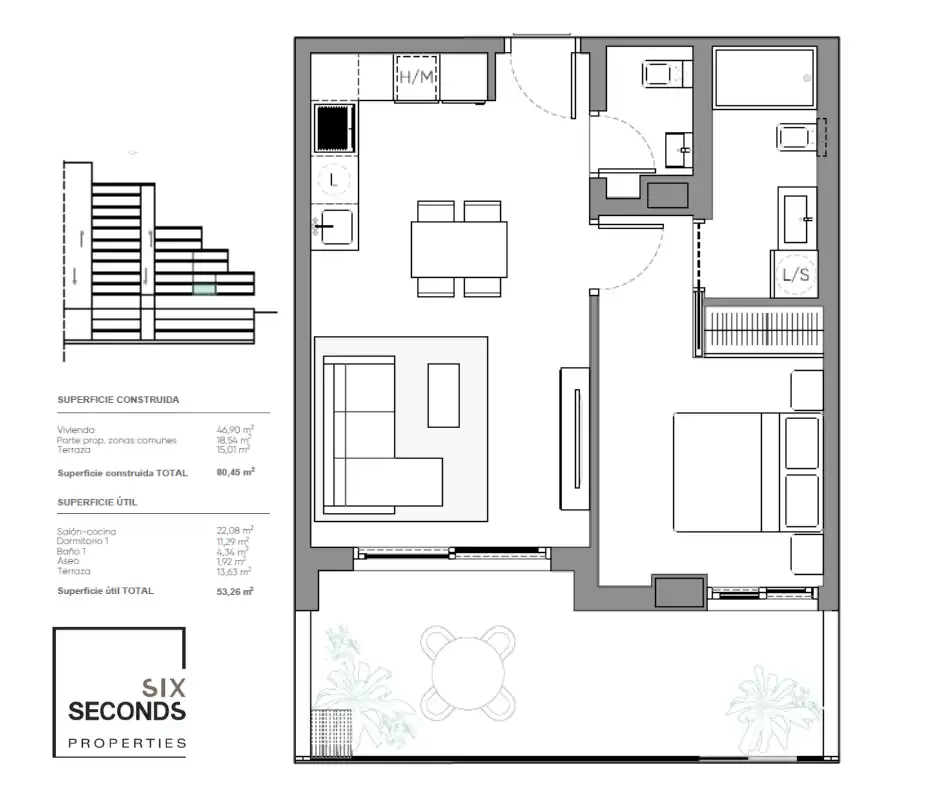 Apartment with pool for sale in Pedanías Norte, imagen 2