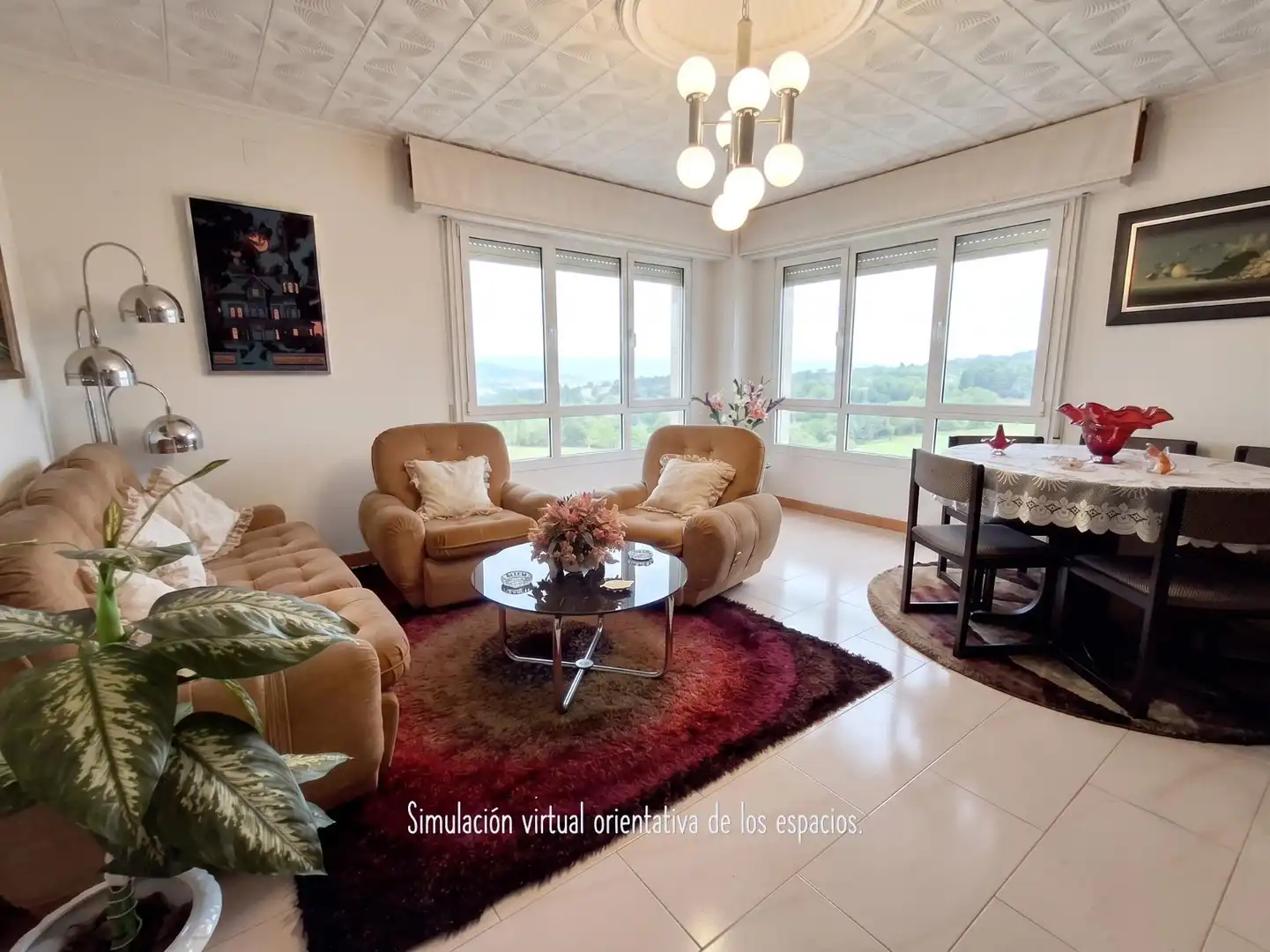 Sala de estar de Casa o chalet en venta en Ourense Capital  con Calefacción, Jardín privado y Terraza