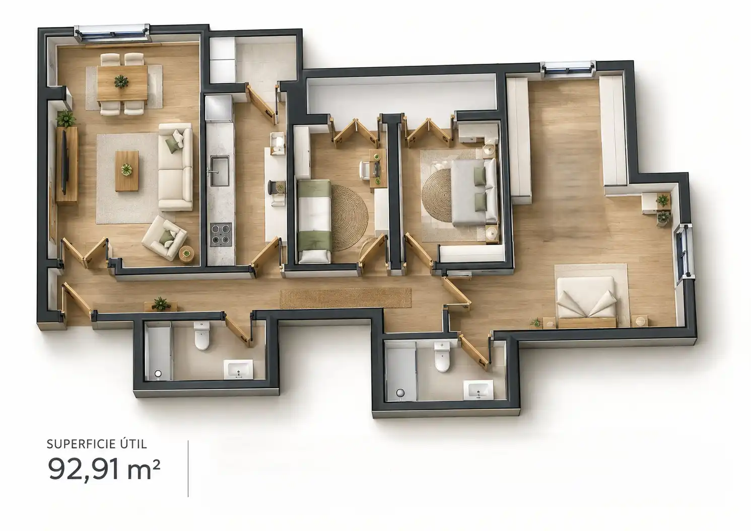 Piso con terraza en venta en Fauste Bekoa Auzunea Etxetaldea, imagen 21