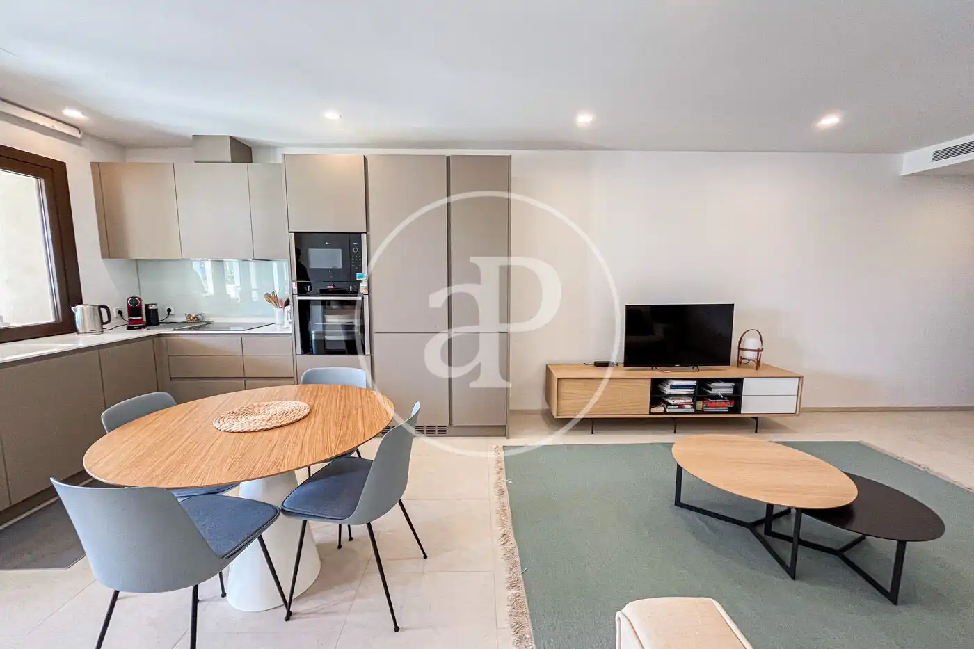 Wohnzimmer von Wohnung zur Miete in Pollença mit Klimaanlage, Heizung und Terrasse