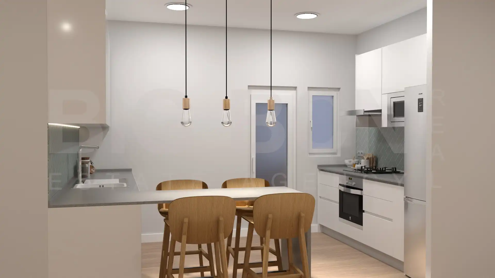 Cocina de Piso en venta en Barcelona con Aire acondicionado, Calefacción y Parquet