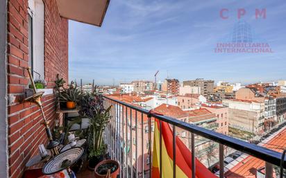 Balcony of Flat to rent in  Madrid Capital  with Air Conditioner, Heating and Parquet flooring