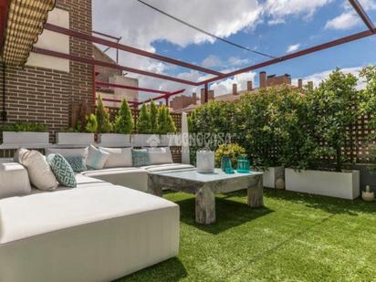 Terrace of Flat for sale in  Madrid Capital  with Air Conditioner, Heating and Alarm