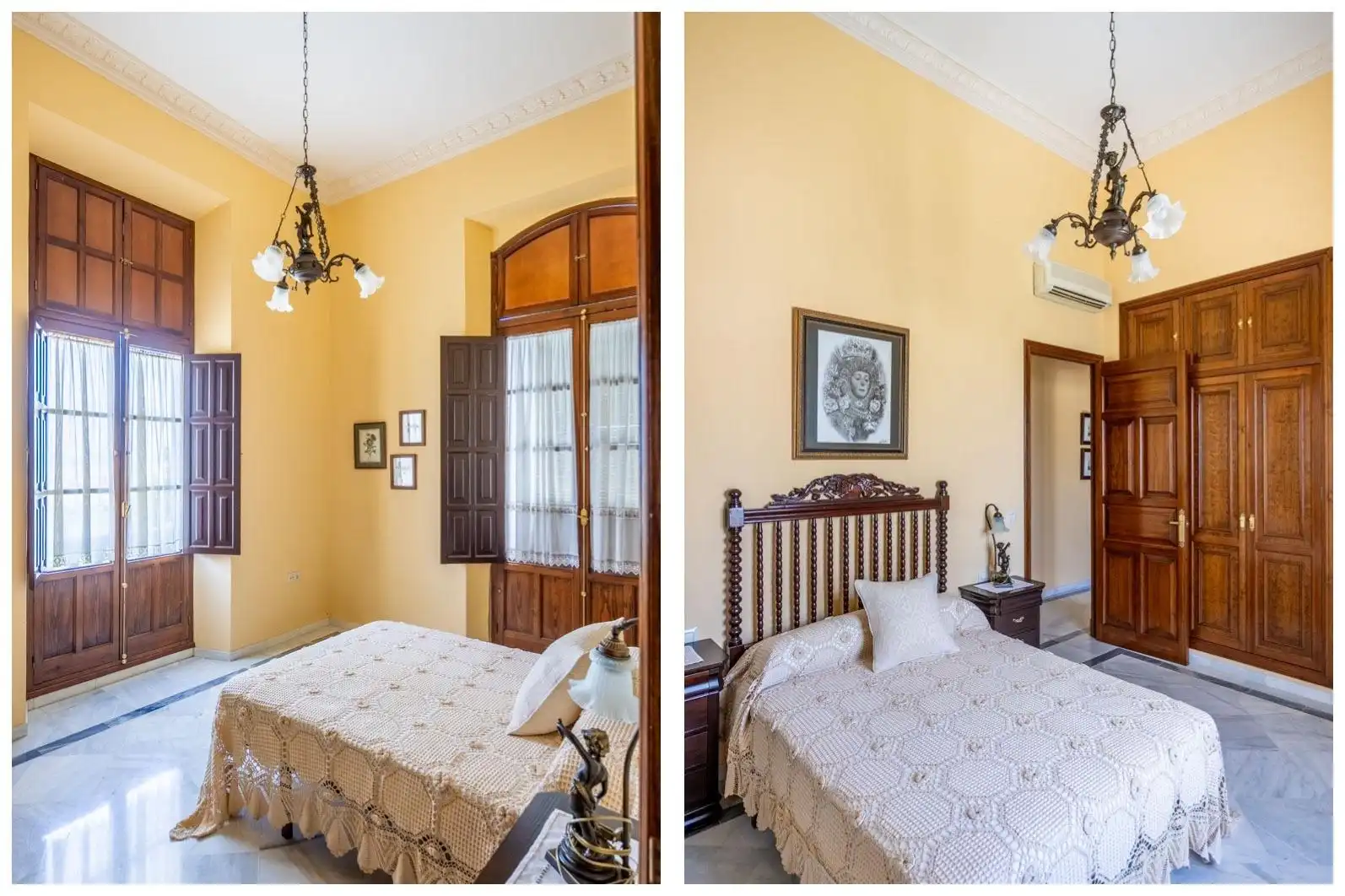 Schlafzimmer von Country house zum Verkauf in Villalba del Alcor mit Klimaanlage, Privatgarten und Abstellraum