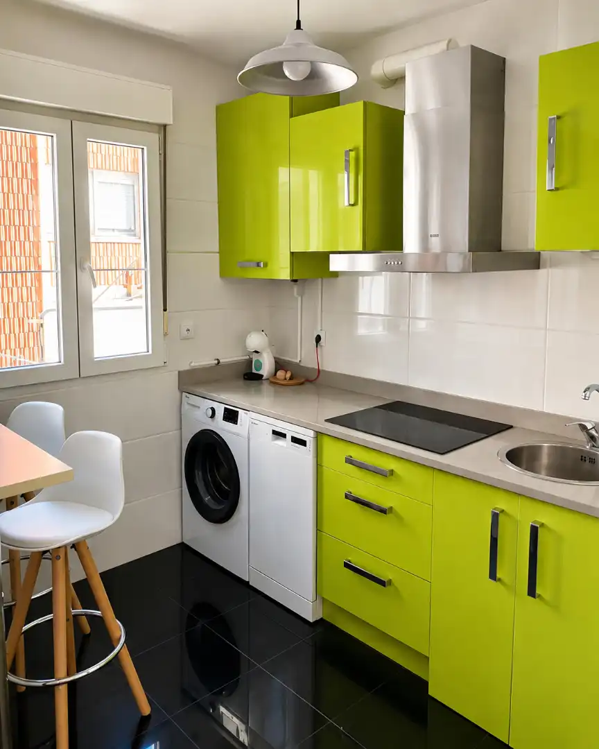 Kitchen of Flat for rent in Santander  with Terrace, Furnished and Oven
